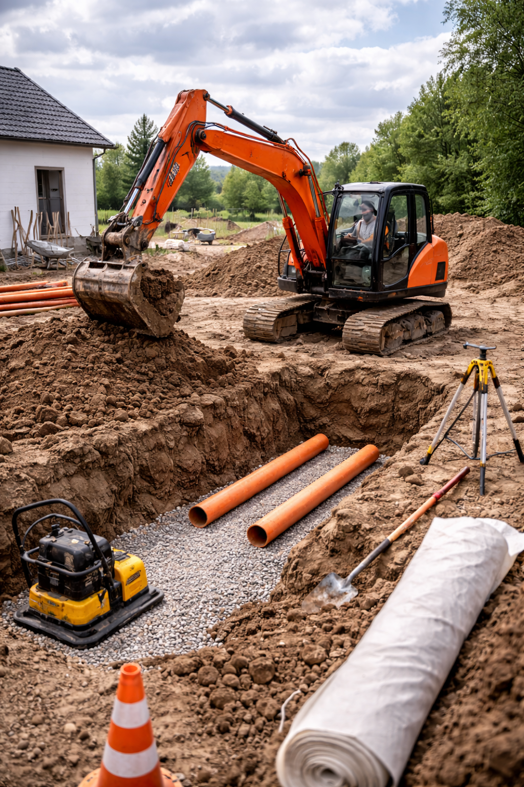 Terrassement mini-pelle entreprise située à Paris et IDF